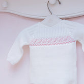 Kit Blusa Bolinha + Calca Off White ( PP )
